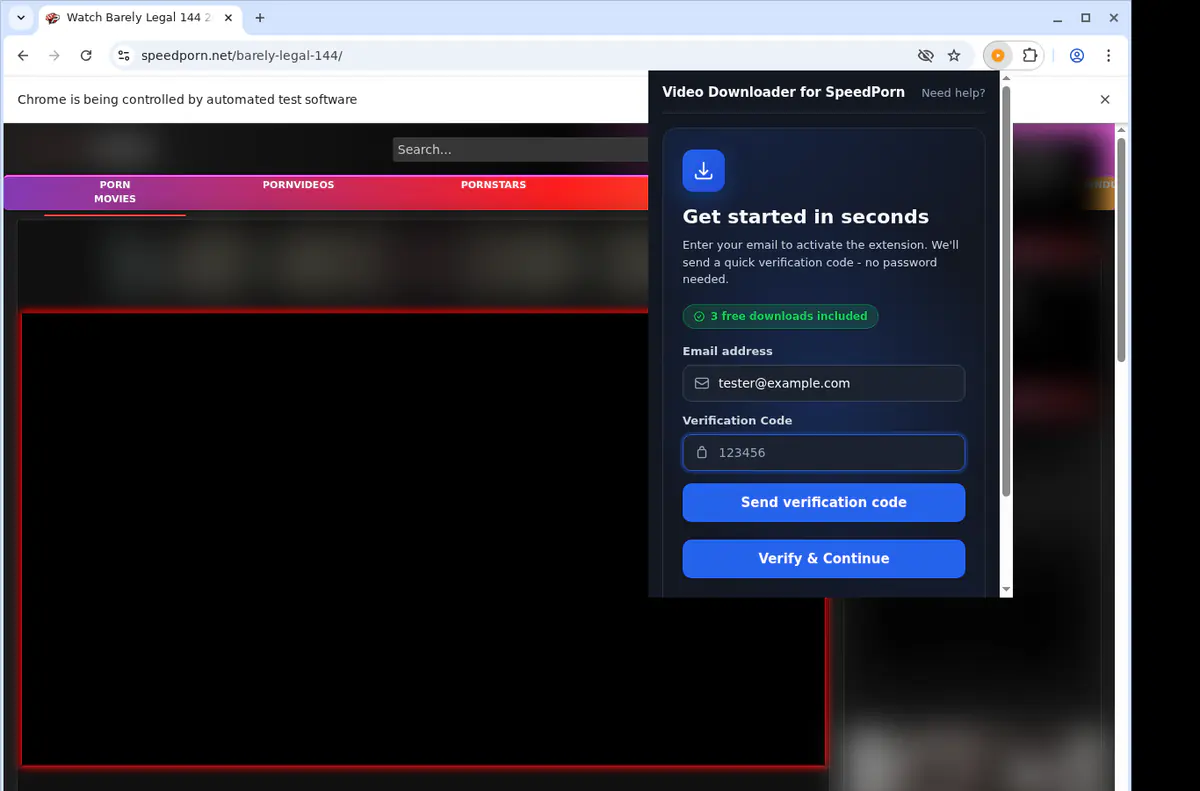 Speedporn Video Downloader screenshot 4